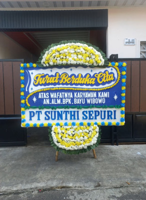 Papan Bunga Duka di Conggeang Kulon